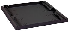 RAB-UP-450-A4 - 19“ Police s perforací 1U 450mm, integrované podpěry